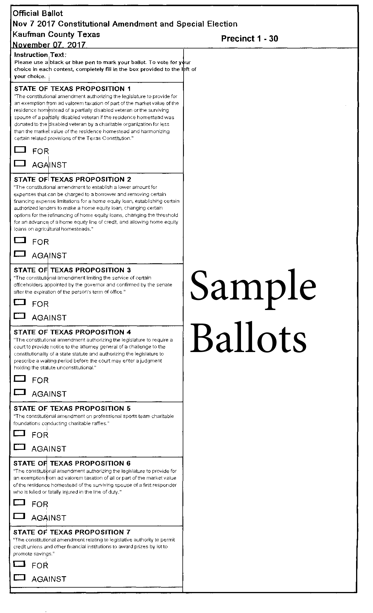 louisiana sample voting ballot